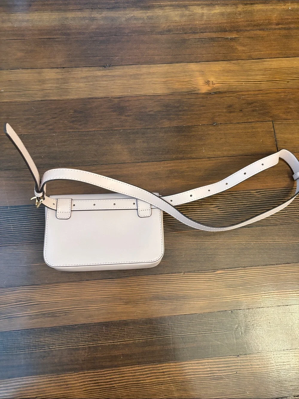 Michael Kors Pale Blush Leather MK Logo Belt Bag
